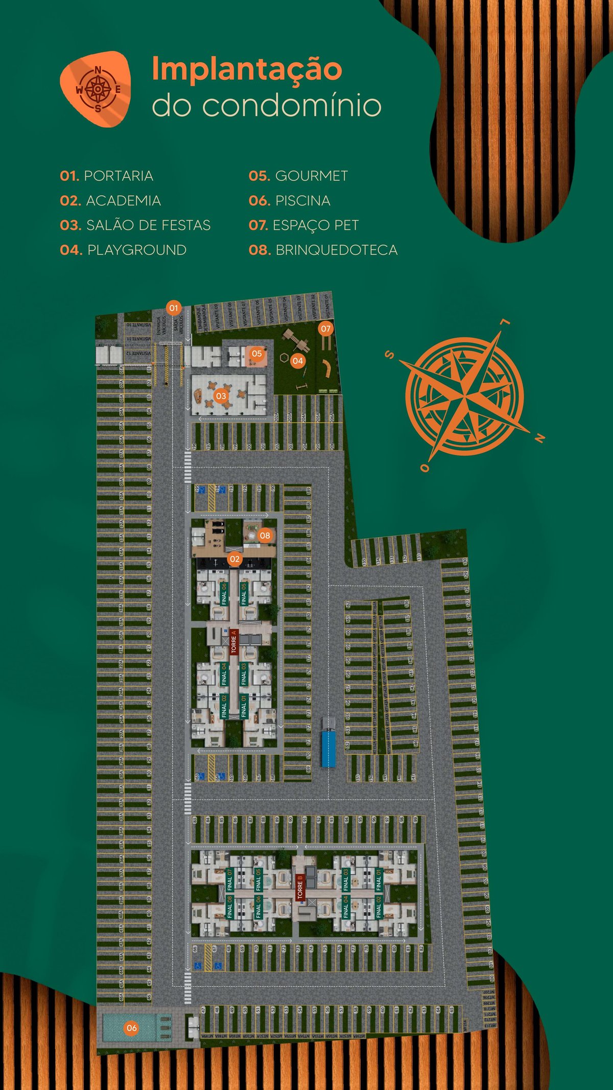Implantação do condomínio Itamaracá Residencial