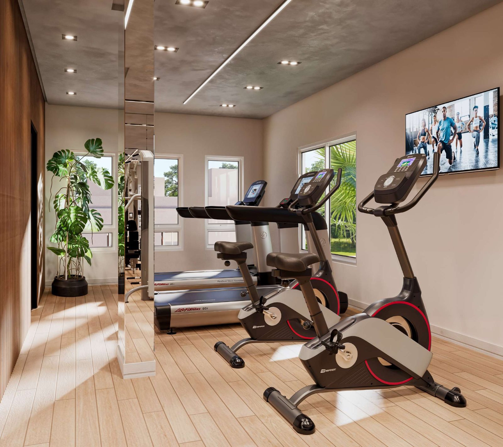 Espaço fitness ao ar livre