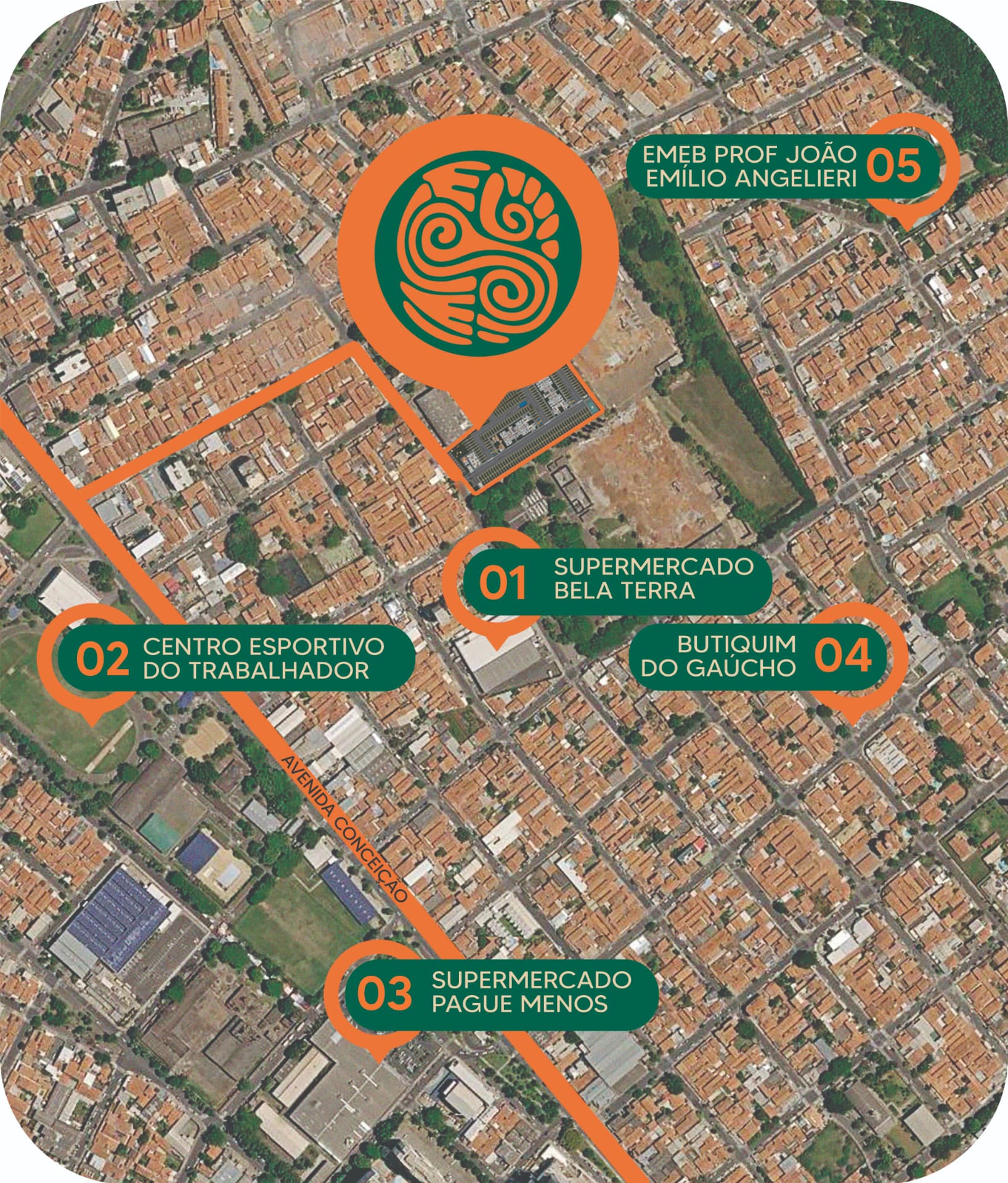 Mapa da localização do Itamaracá Residencial em Indaiatuba